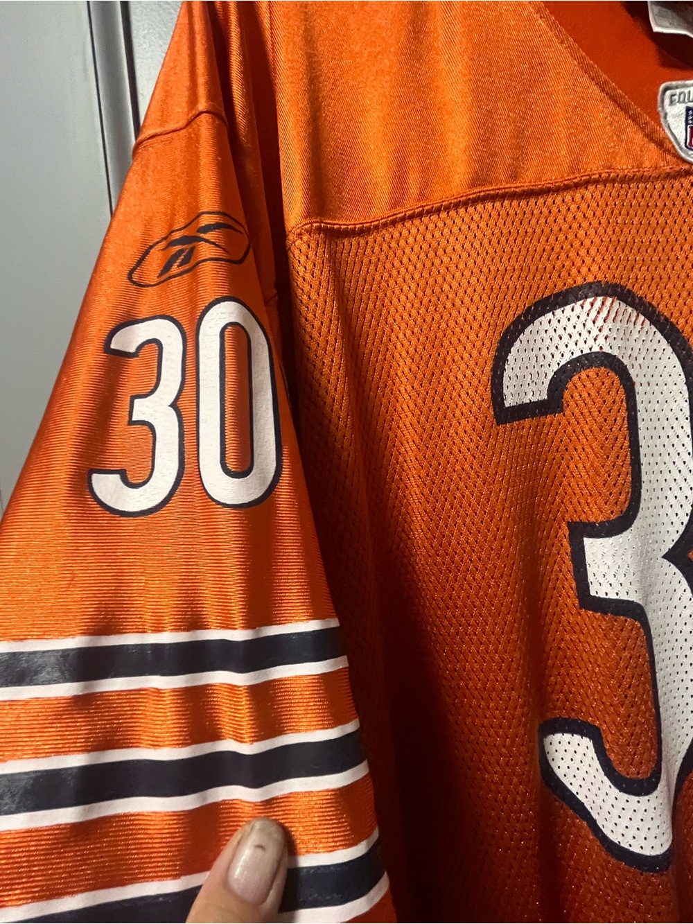 NFL Orange Men’s #30 Game Jersey with White Numbers - Picture 4 of 6
